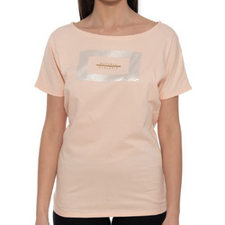 Russell Athletic Γυναικείο Αθλητικό T-Shirt Σομόν A2-163-1-651