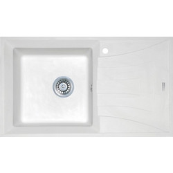 Ravenna Master Granite 78 Ένθετος Νεροχύτης Γρανίτη Bianco 78x50cm