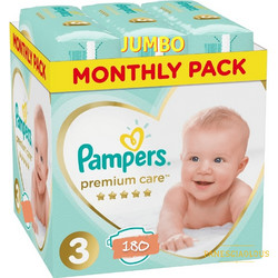 Pampers Premium Care Monthly Pack Πάνες No3 6-10kg 180τμχ
