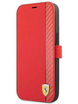 Ferrari On Track Carbon Stripe Book Red (iPhone 13 mini)