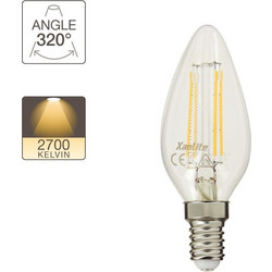 XANLITE ΛΑΜΠΤΗΡΑΣ LED FILAMENT Ε14 4W 2700Κ 470LM