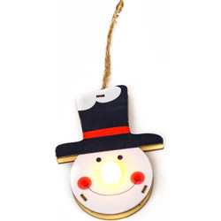 Στολίδι Χριστουγεννιάτικο Με Led (7x10) Aca Snowman X0711670