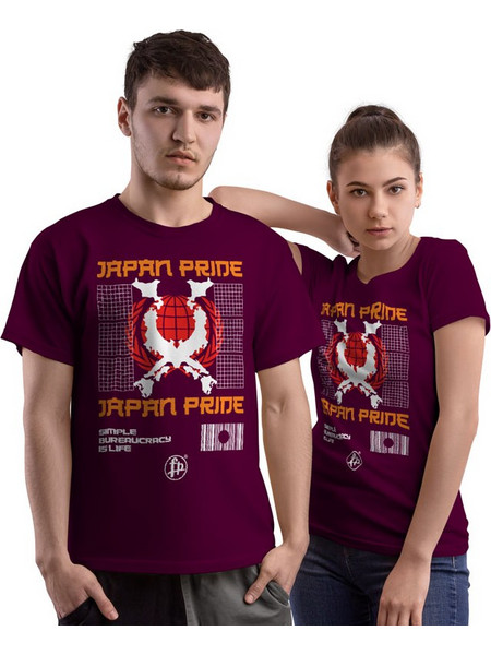 Japan Pride (Κοντομάνικο Ανδρικό / Unisex) - Burgundy