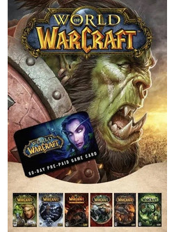 World of Warcraft 60 Days Timecard