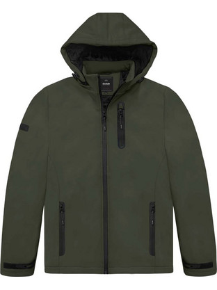 Double Neoprene Ανδρικό Μπουφάν Χακί MJK-170