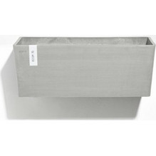Ecopots Κρεμαστή Ζαρντινιέρα Hanging Bruges White Grey
