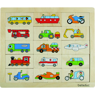 Παιδικό Puzzle Beleduc Fantasy Vehicles 2x15 Κομμάτια