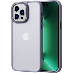 COMMA JOY ELEGANT METAL FRAME ANTI-SHOCK CASE IPHONE 14 PRO - GRAY