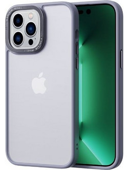 COMMA JOY ELEGANT METAL FRAME ANTI-SHOCK CASE IPHONE 14 PRO - GRAY