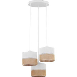 TK Lighting Linobianco Κρεμαστό Φωτιστικό Οροφής E27 Λευκό 6575