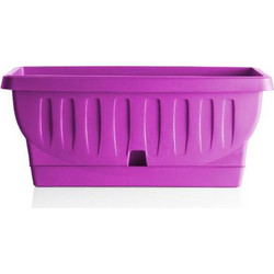 BAMA ITALY Ζαρντινιέρα Decor 30cm/40cm/50cm με Αυτοποτιζόμενο Πιάτο Πλαστική Φούξια NATURA