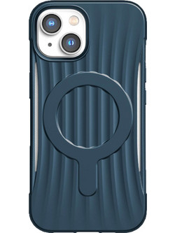 Raptic X-Doria Clutch Built Case iPhone 14 Plus with MagSafe Back Cover Blue