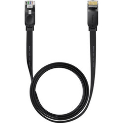 Baseus Flat U/UTP Cat.6 Καλώδιο Δικτύου Ethernet 1.5m Black