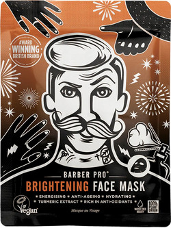 Barber Pro Brightening Sheet Μάσκα Προσώπου για Ενυδάτωση & Αντιγήρανση 1τμχ