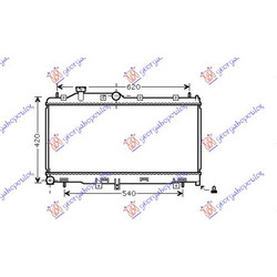 Ψυγειο 2.0-2.5i-16V(34x68.5x16) Mhx Subaru LEGACY/OUTBACK 10-15 - 771006300