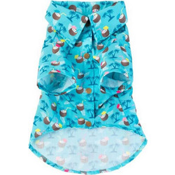 FuzzYard Hawaiian Shirt - Blue Oasis M