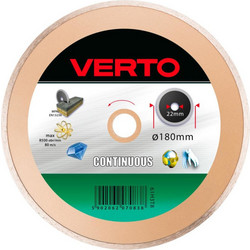 Διαμαντόδισκος δομικών υλικών CONTINUOUS 180mm VERTO 61H3T8 070838