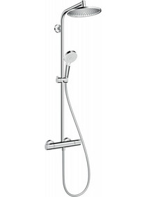 Hansgrohe Crometta S240 Θερμοστατική Μπαταρία Ντουσιέρας Χρωμέ 27267000