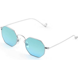 Eyepetizer Claire C.1-43F Ανδρικά Γυαλιά Ηλίου Πολυγωνικά Μεταλλικά Ασημί με Μπλε Polarized Φακό