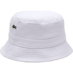Lacoste Καπέλο Bucket Υφασμάτινο Λευκό RK2056-001
