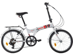 Orient Bikes Easy Σπαστό Ποδήλατο Πόλης 20" Αλουμινίου με 6 Ταχύτητες Λευκό