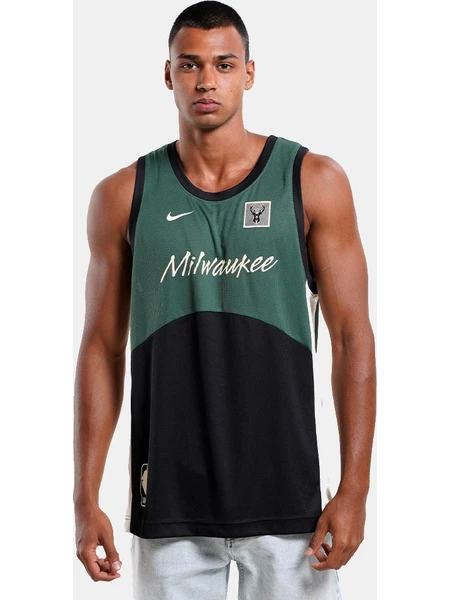 Nike Milwaukee Bucks Men's Basketball Jersey Green FB4328 - 323