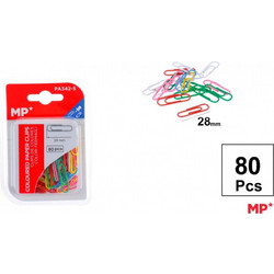 Συνδετήρες Χρωματιστοί MP No3 28mm 80τμχ PA342-5