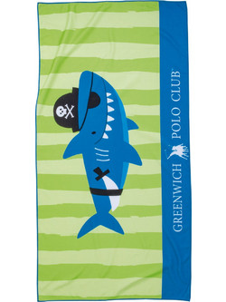 Greenwich Polo Club 3760 Παιδική Πετσέτα Θαλάσσης Microfiber Πράσινη 70x140cm
