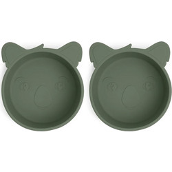 Nuuroo Alex Koala Μπολ Σιλικόνης Dusty Green 2τμχ