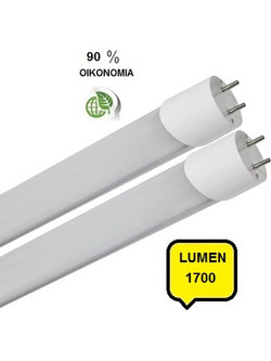LED Λάμπα Φθορίου T8 18W 120 cm Λευκό Φώς 65000K