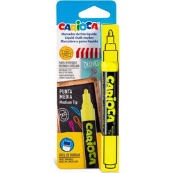 Mαρκαδόρος Υγρής Κιμωλίας Carioca - Κίτρινο 43557/05