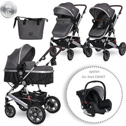 Lorelli Lora Καρότσι Μωρού 2 σε 1 Steel Grey
