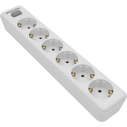 PHILIPS πολύπριζο SPN1162WA, 6x schuko 16A, 2m, λευκό (102859)