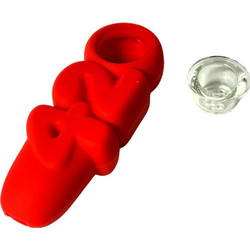 420 Silicone Pipe 10cm Κόκκινο
