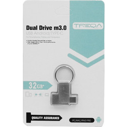Treqa UP-02 32GB USB Stick 3.2 Gen 1 με USB-A & USB-C