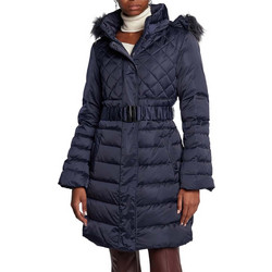 Guess Lolie Γυναικείο Μπουφάν Χειμωνιάτικο Puffer Μακρύ Navy Μπλε W2BL61WEX52-G7P1