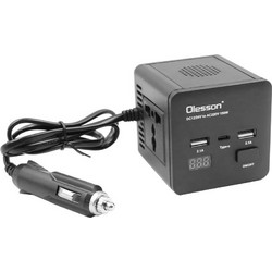 Inverter Αυτοκινήτου 150W για Μετατροπή 12V - 24V DC σε 220V AC με 2xUSB Pervoi CTC-743 Μαύρο