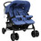 vidaXL Twin Καρότσι για Δίδυμα Blue 10344