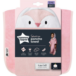 Tommee Tippee Penny The Penguin Παιδικό Πόντσο Θαλάσσης Microfiber Ροζ CGA1001