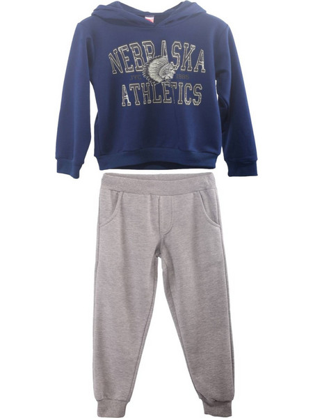 Joyce Παιδικό Σετ Φόρμας Γκρι Royal Blue 2364140