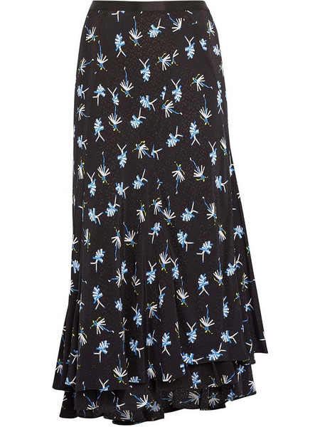 Diane Von Furstenberg Debra Φούστα People Dancing Black DVFKM4Q004PPLDB