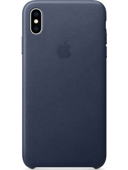Apple Leather Case Midnight Blue (iPhone XS Max)