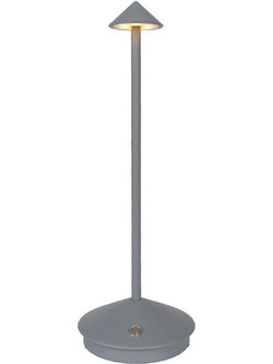 InLight 3031 Πορτατίφ Αφής LED με Μπαταρία Γκρι Φ9xΥ31cm