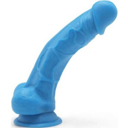 ToyJoy Happy Dicks Dong Ρεαλιστικό Dildo με Βεντούζα & Όρχεις 19cm Μπλε