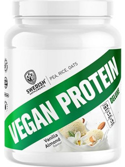 Swedish Supplements Vegan Vanilla Almond Φυτική Πρωτεΐνη Χωρίς Λακτόζη & Γλουτένη 750gr