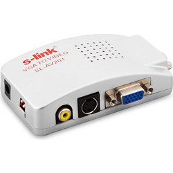 S-LINK PC(VGA) TO TV(SVHS) CONV. SL-AV201/8390