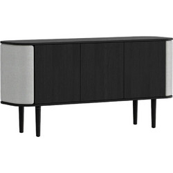 Μπουφές Treasures Horizons S 5107C709-03 150x43x75cm Black Oak-Light Grey Umage Ατσάλι,Ξύλο