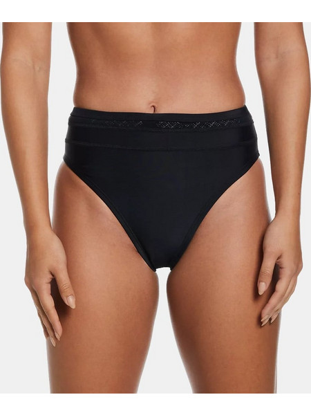 Nike High Waist Ψηλόμεσο Αθλητικό Bikini Slip Μαύρο NESSD182-001