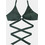 Rock Club Bikini Top Τριγωνάκι Κυπαρισσί BP-1602
