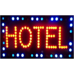 Φωτιζόμενη Διαφημιστική Πινακίδα LED Hotel με Εφέ Κίνησης OEM
